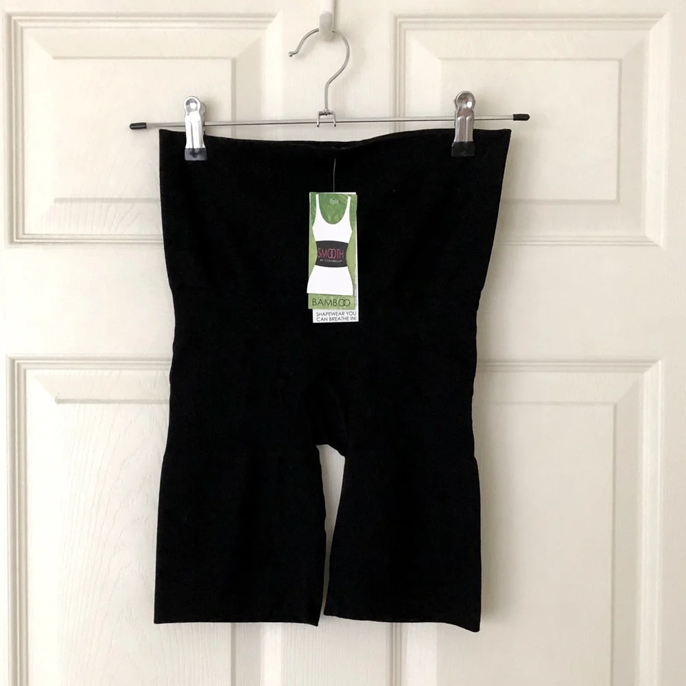 NWT Smooth By Cosabella Breathe Collection Black Shorts Shapewear Size Large